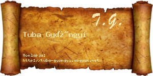 Tuba Gyöngyi névjegykártya