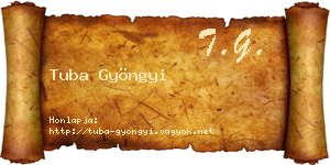 Tuba Gyöngyi névjegykártya