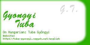 gyongyi tuba business card
